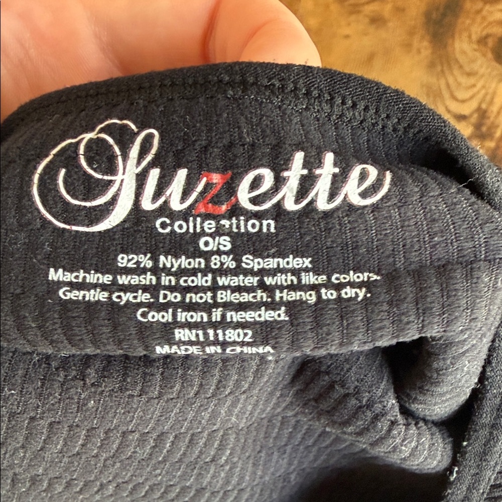 Black Knit Racerback Tank Top - Picture 3 of 3
